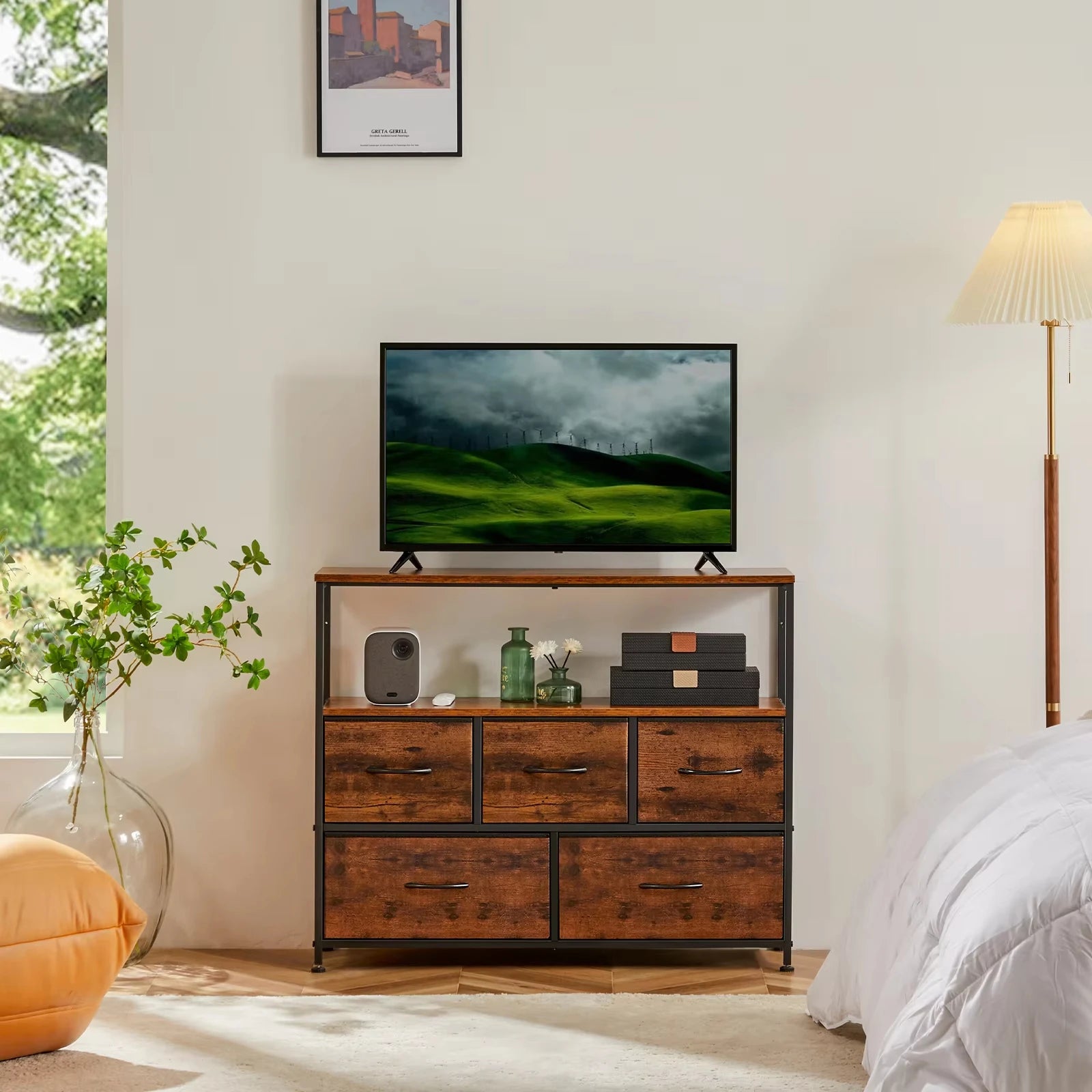 Modern Fireplace TV Stand