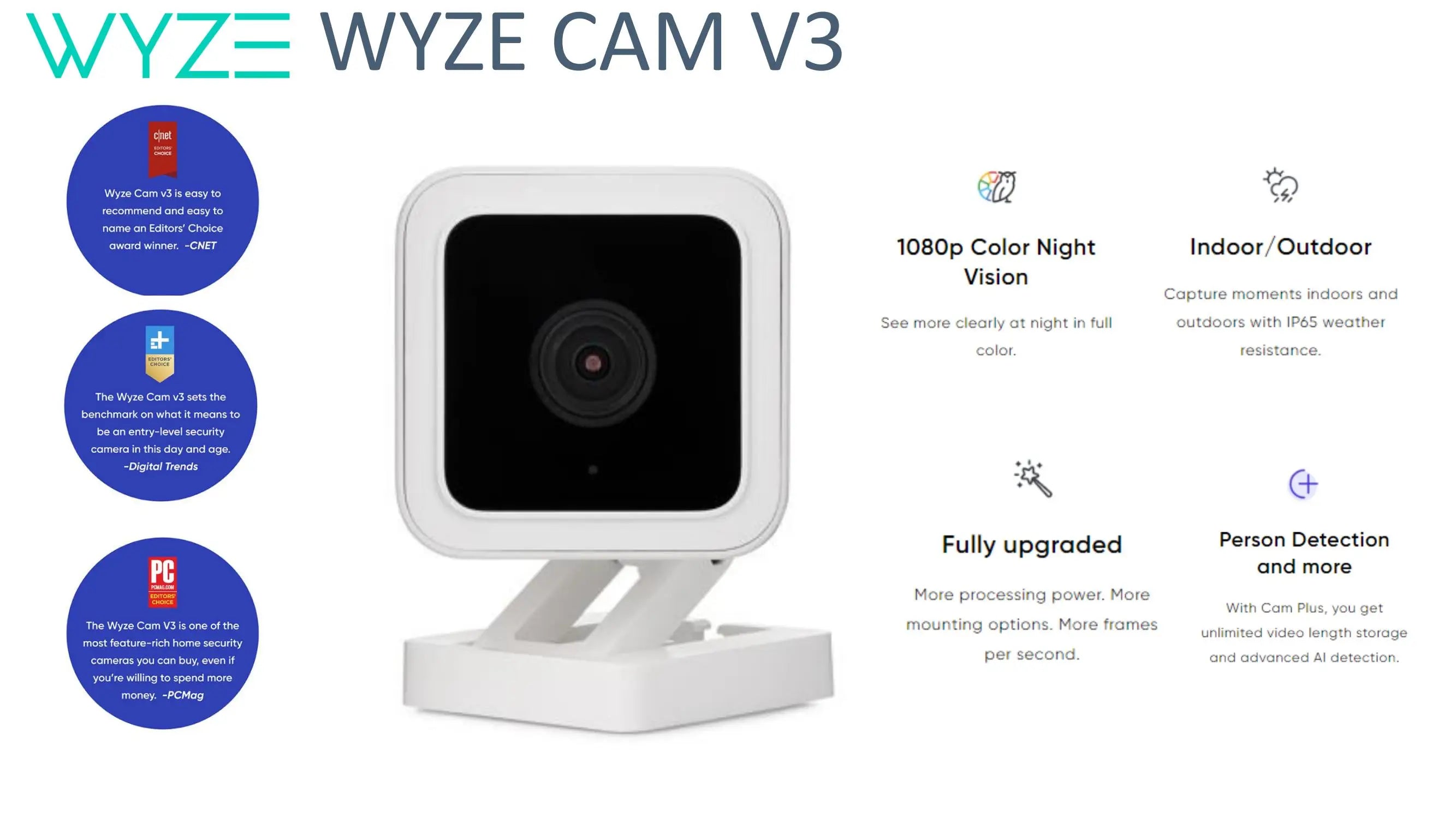 HomeSmart Color Night Indoor Outdoor Cam